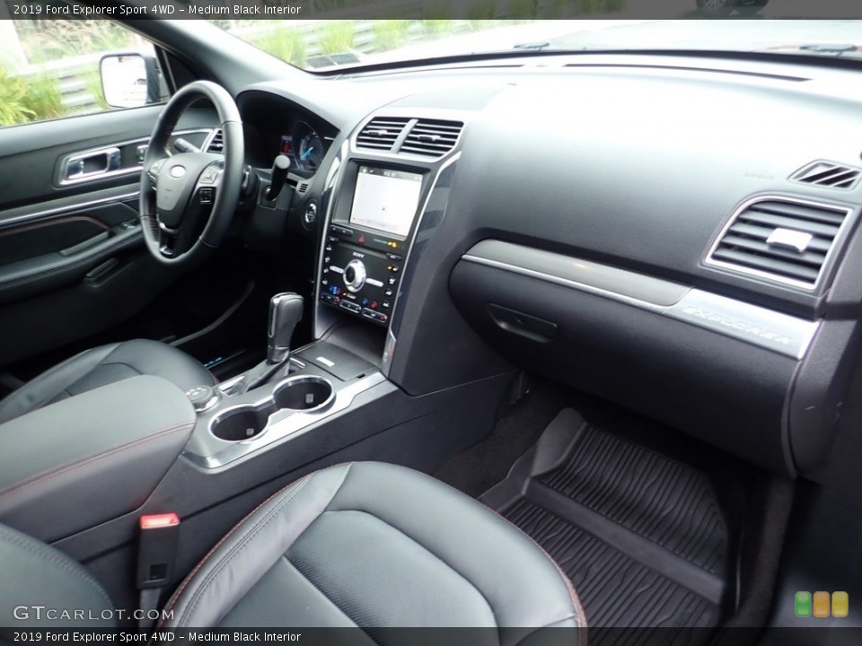 Medium Black Interior Dashboard for the 2019 Ford Explorer Sport 4WD #133777860