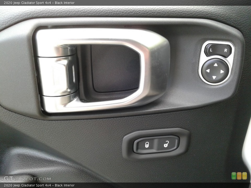 Black Interior Controls for the 2020 Jeep Gladiator Sport 4x4 #133778250