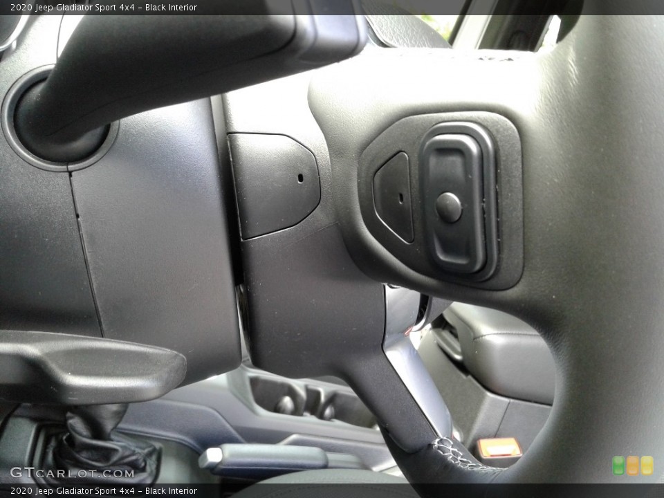 Black Interior Steering Wheel for the 2020 Jeep Gladiator Sport 4x4 #133778397