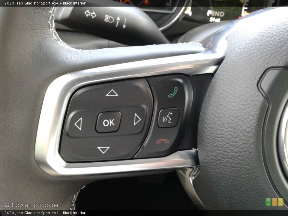 Black Interior Steering Wheel for the 2020 Jeep Gladiator Sport 4x4 #133778421