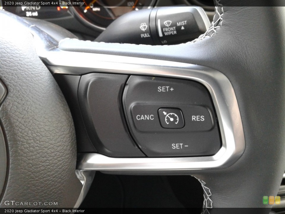 Black Interior Steering Wheel for the 2020 Jeep Gladiator Sport 4x4 #133778445