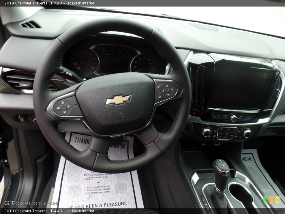 Jet Black Interior Steering Wheel for the 2019 Chevrolet Traverse LT AWD #133779006