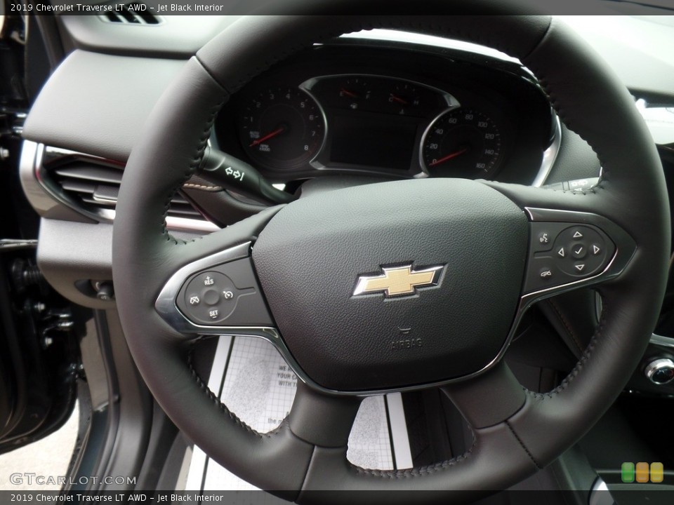 Jet Black Interior Steering Wheel for the 2019 Chevrolet Traverse LT AWD #133779030