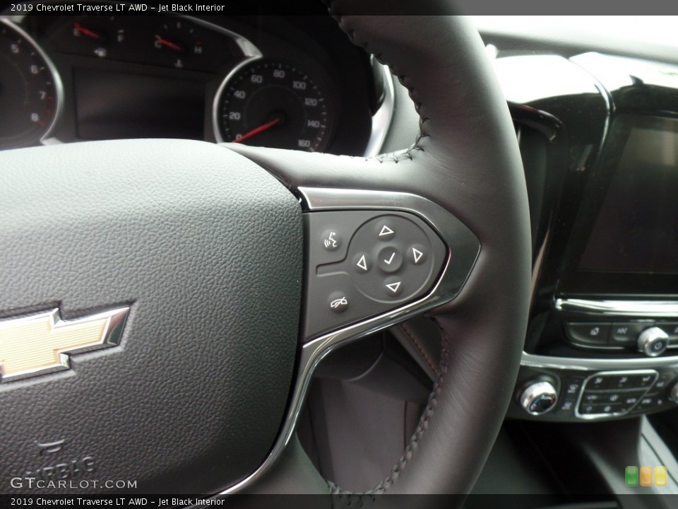 Jet Black Interior Steering Wheel for the 2019 Chevrolet Traverse LT AWD #133779048