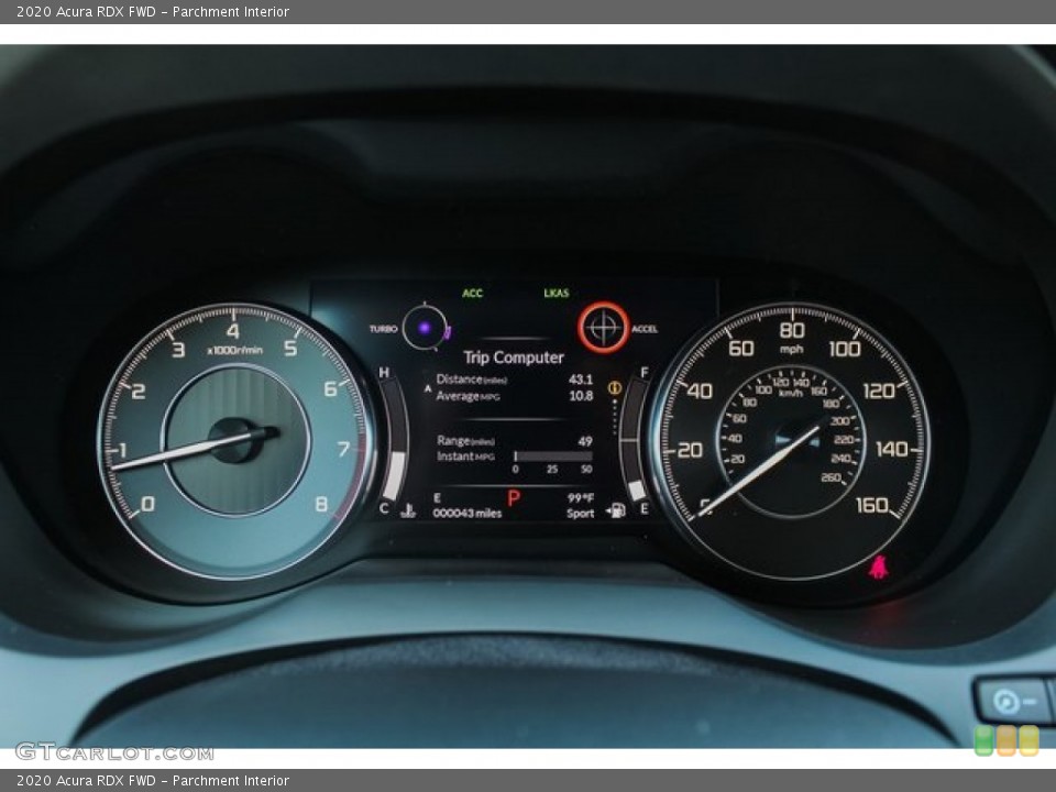 Parchment Interior Gauges for the 2020 Acura RDX FWD #133780365