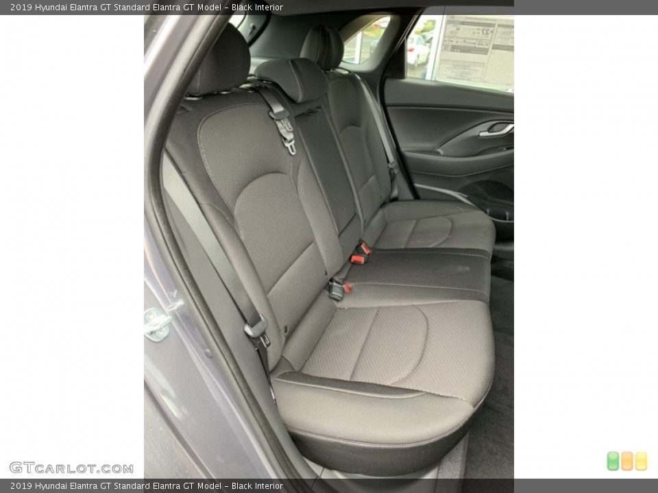Black Interior Rear Seat for the 2019 Hyundai Elantra GT  #133781462