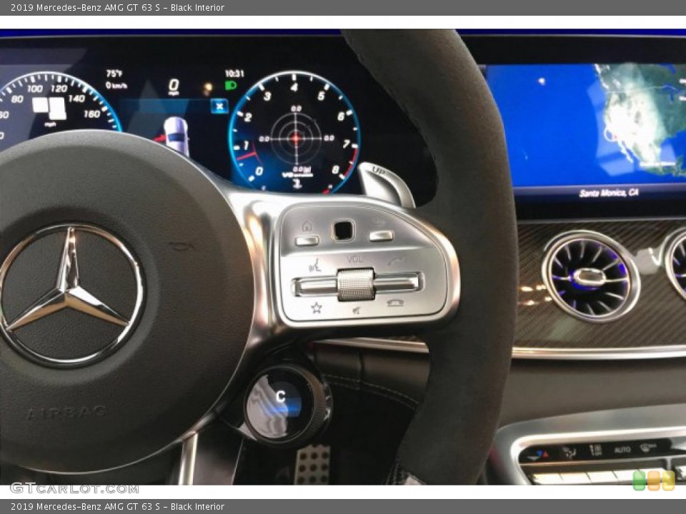 Black Interior Steering Wheel for the 2019 Mercedes-Benz AMG GT 63 S #133818293