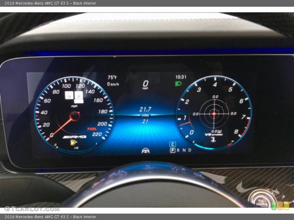 Black Interior Gauges for the 2019 Mercedes-Benz AMG GT 63 S #133818320