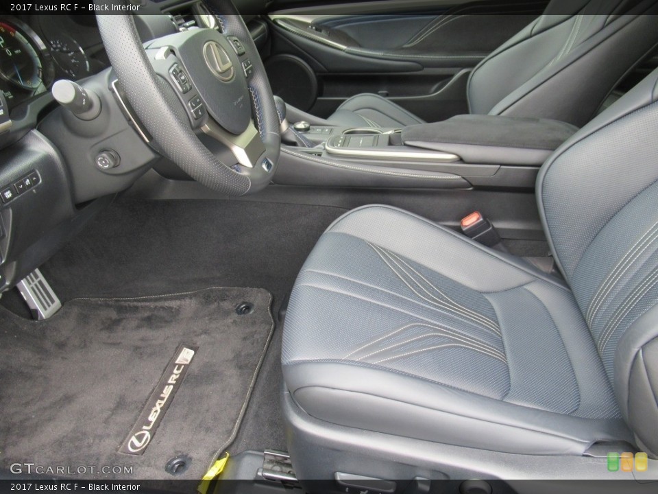 Black Interior Front Seat for the 2017 Lexus RC F #133818551