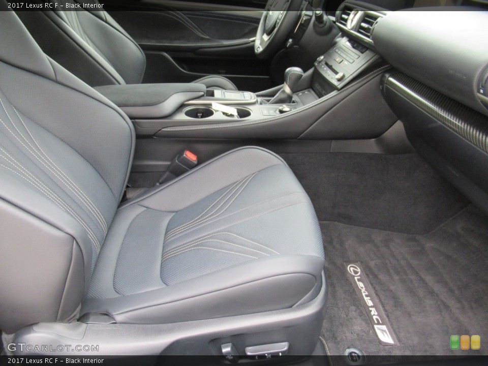 Black Interior Front Seat for the 2017 Lexus RC F #133818614