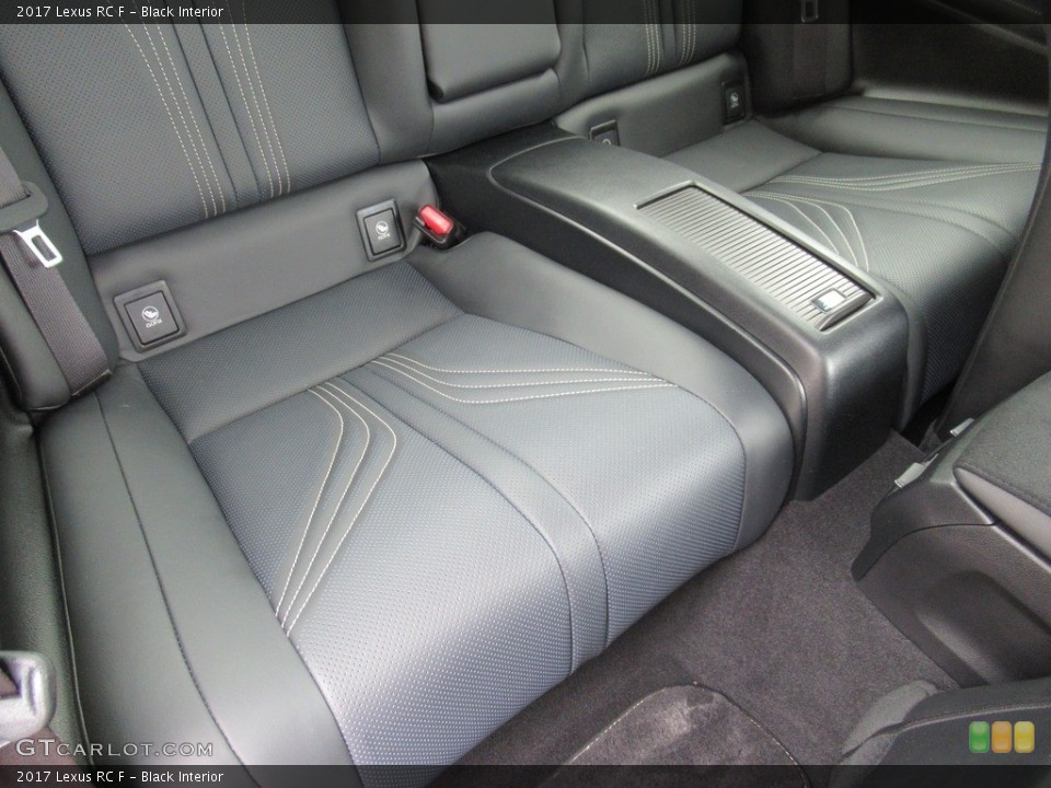 Black Interior Rear Seat for the 2017 Lexus RC F #133818647