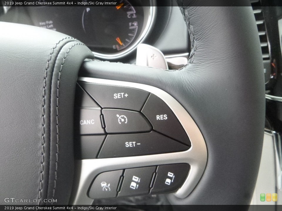 Indigo/Ski Gray Interior Steering Wheel for the 2019 Jeep Grand Cherokee Summit 4x4 #133829253