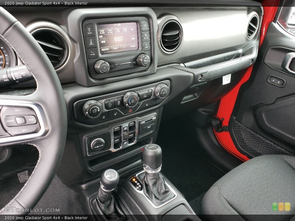 Black Interior Controls for the 2020 Jeep Gladiator Sport 4x4 #133829778
