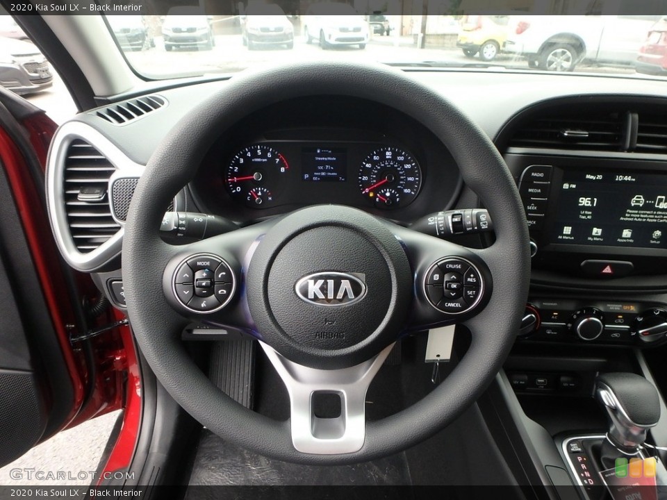 Black Interior Steering Wheel for the 2020 Kia Soul LX #133833288