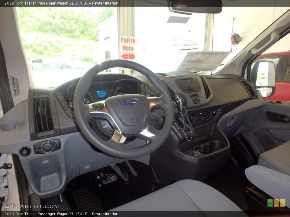 Pewter Interior Dashboard for the 2019 Ford Transit Passenger Wagon XL 150 LR #133839671