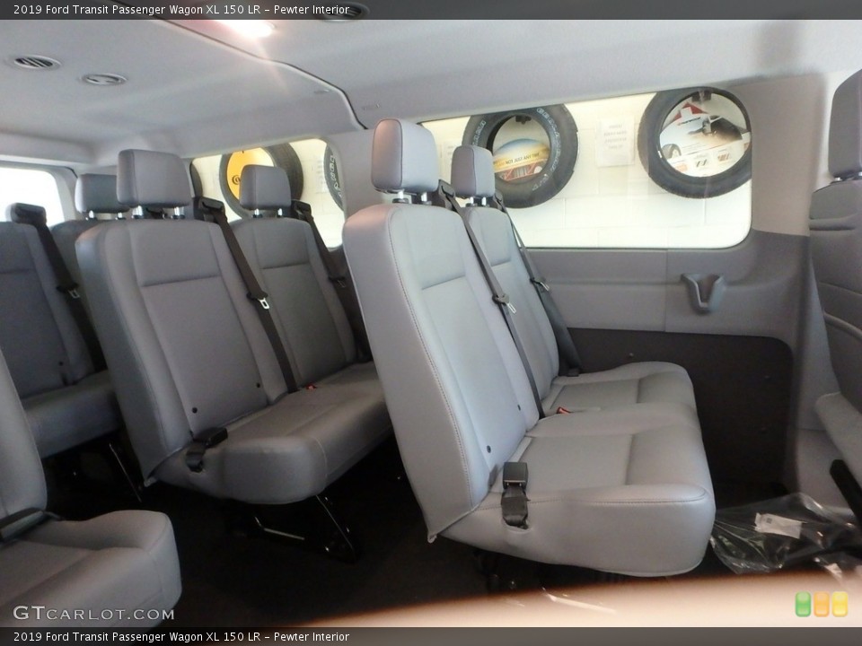 Pewter Interior Rear Seat for the 2019 Ford Transit Passenger Wagon XL 150 LR #133839691