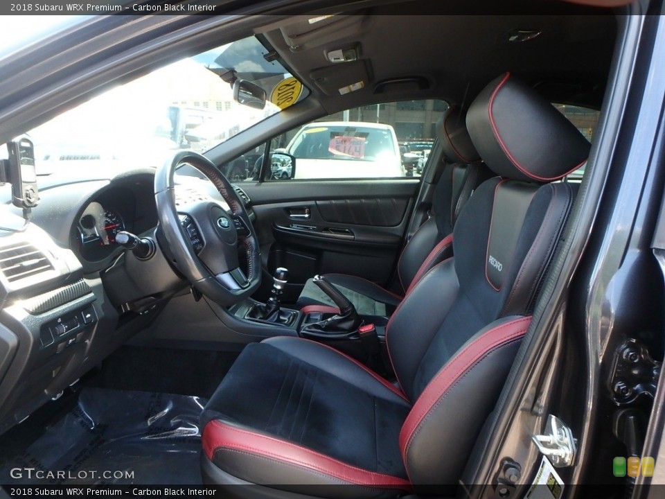 Carbon Black Interior Front Seat for the 2018 Subaru WRX Premium #133844038