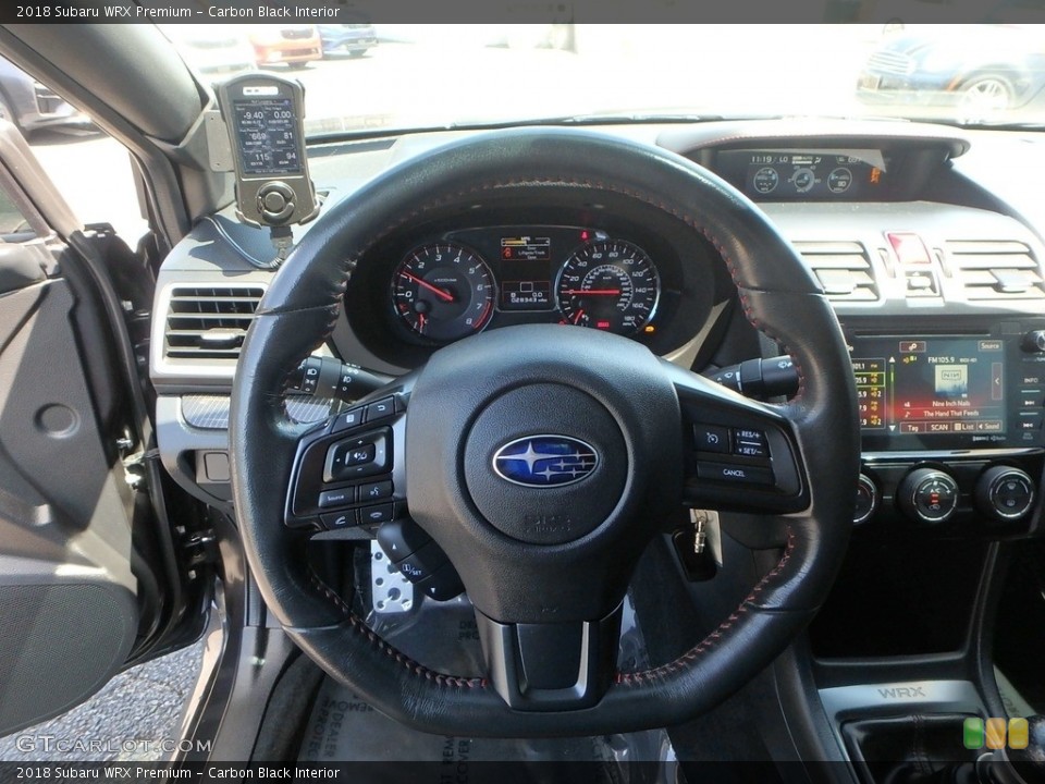 Carbon Black Interior Steering Wheel for the 2018 Subaru WRX Premium #133844176