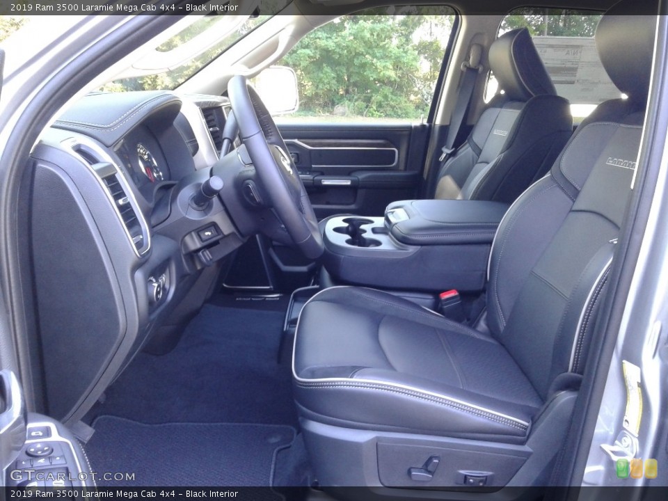 Black Interior Front Seat for the 2019 Ram 3500 Laramie Mega Cab 4x4 #133857001