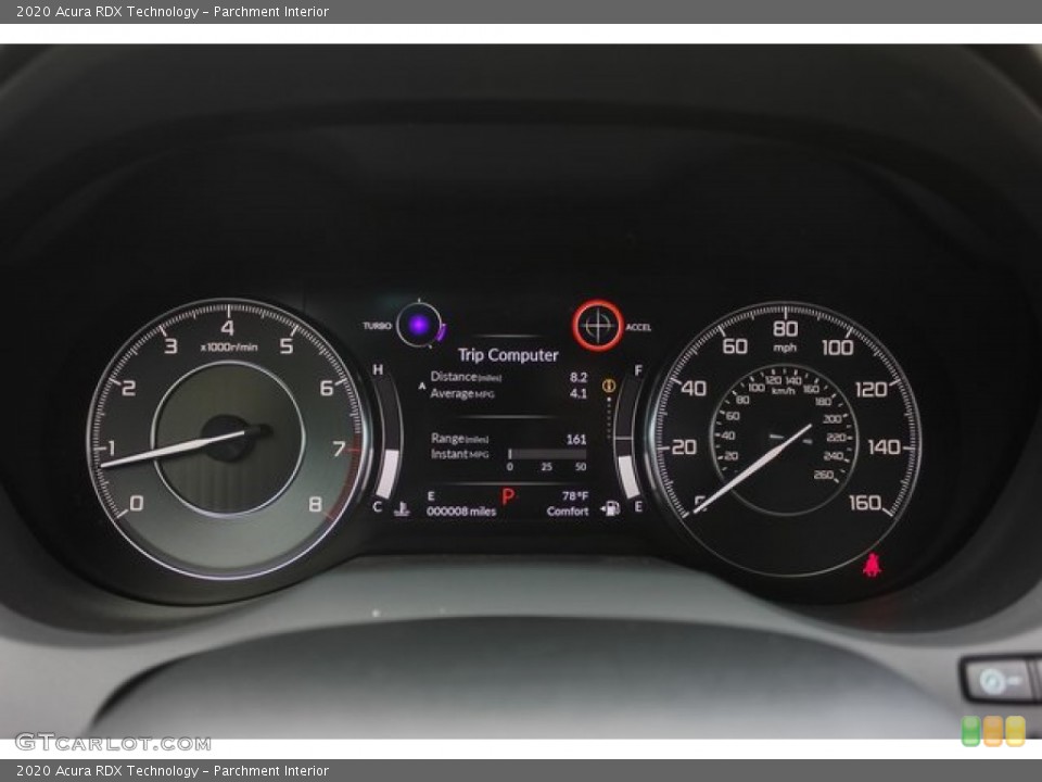 Parchment Interior Gauges for the 2020 Acura RDX Technology #133867996