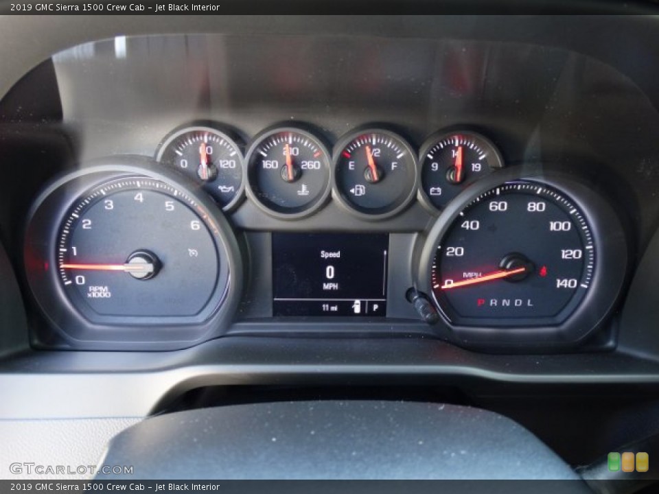 Jet Black Interior Gauges for the 2019 GMC Sierra 1500 Crew Cab #133876277