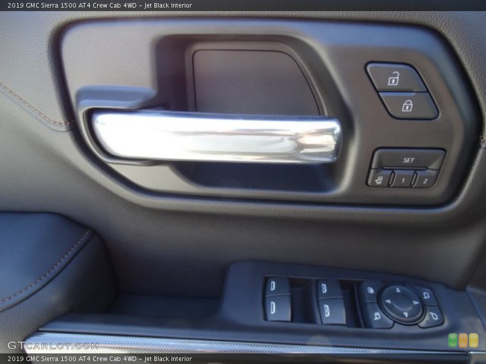 Jet Black Interior Controls for the 2019 GMC Sierra 1500 AT4 Crew Cab 4WD #133877294