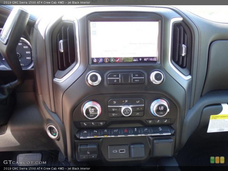 Jet Black Interior Controls for the 2019 GMC Sierra 1500 AT4 Crew Cab 4WD #133877421