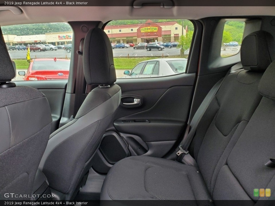 Black Interior Rear Seat for the 2019 Jeep Renegade Latitude 4x4 #133887264