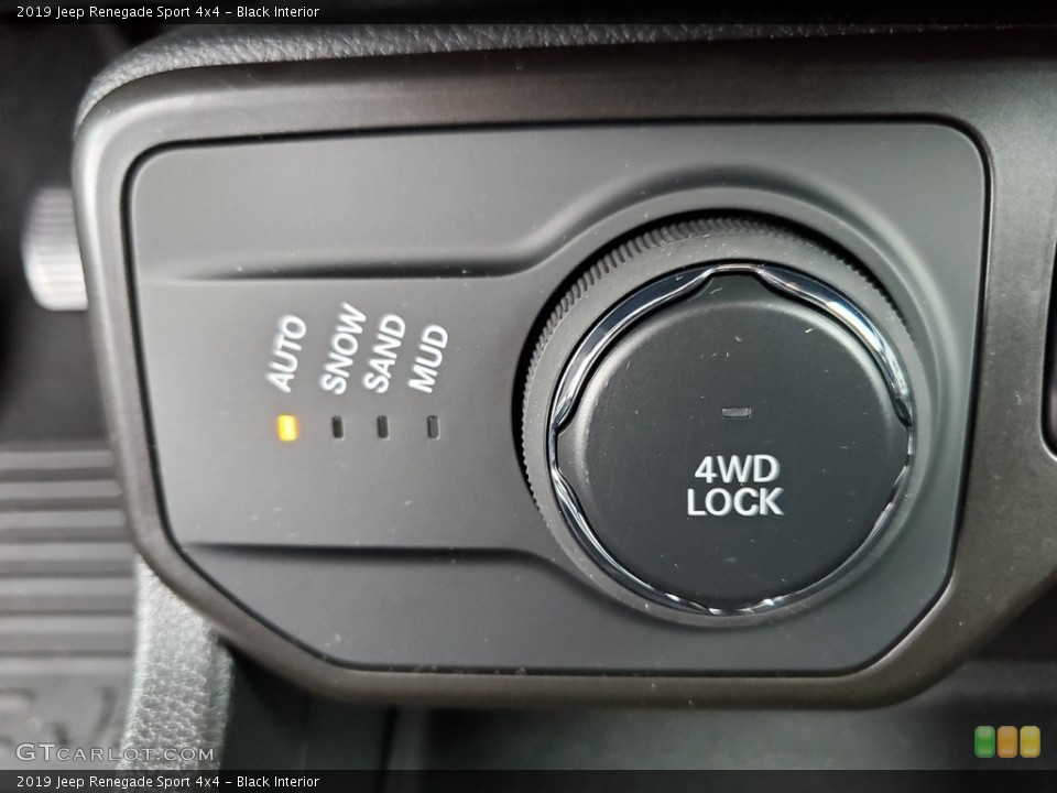Black Interior Controls for the 2019 Jeep Renegade Sport 4x4 #133889310