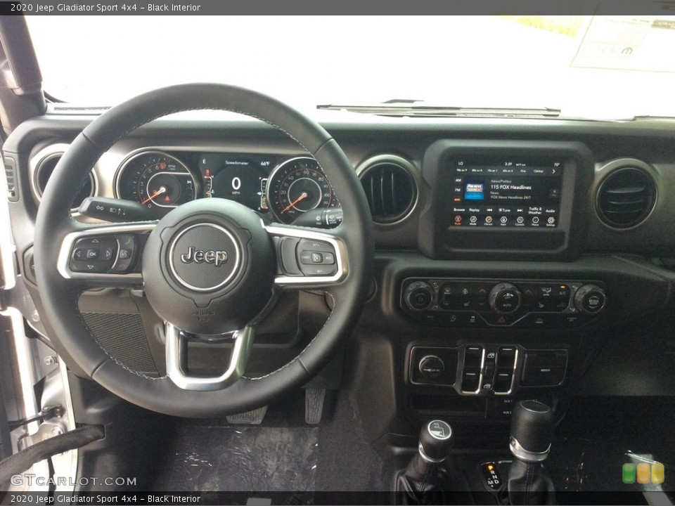 Black Interior Dashboard for the 2020 Jeep Gladiator Sport 4x4 #133889517