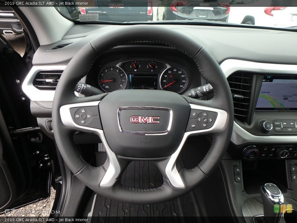 Jet Black Interior Steering Wheel for the 2019 GMC Acadia SLT AWD #133905329