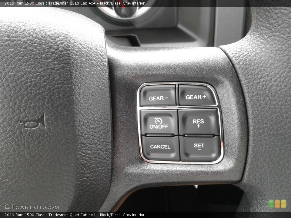 Black/Diesel Gray Interior Steering Wheel for the 2019 Ram 1500 Classic Tradesman Quad Cab 4x4 #133907387