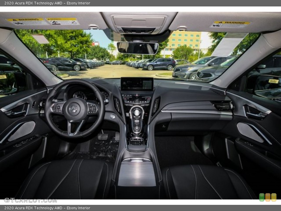 Ebony Interior Dashboard for the 2020 Acura RDX Technology AWD #133911920