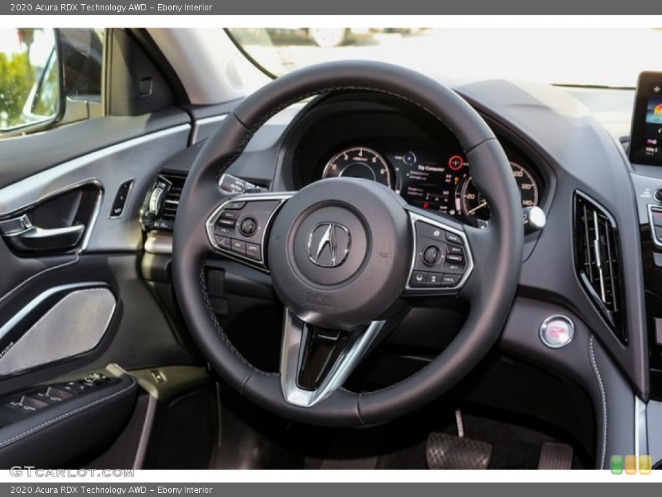 Ebony Interior Steering Wheel for the 2020 Acura RDX Technology AWD #133912190