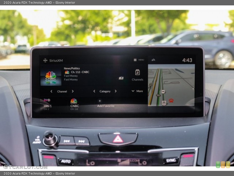 Ebony Interior Navigation for the 2020 Acura RDX Technology AWD #133912197