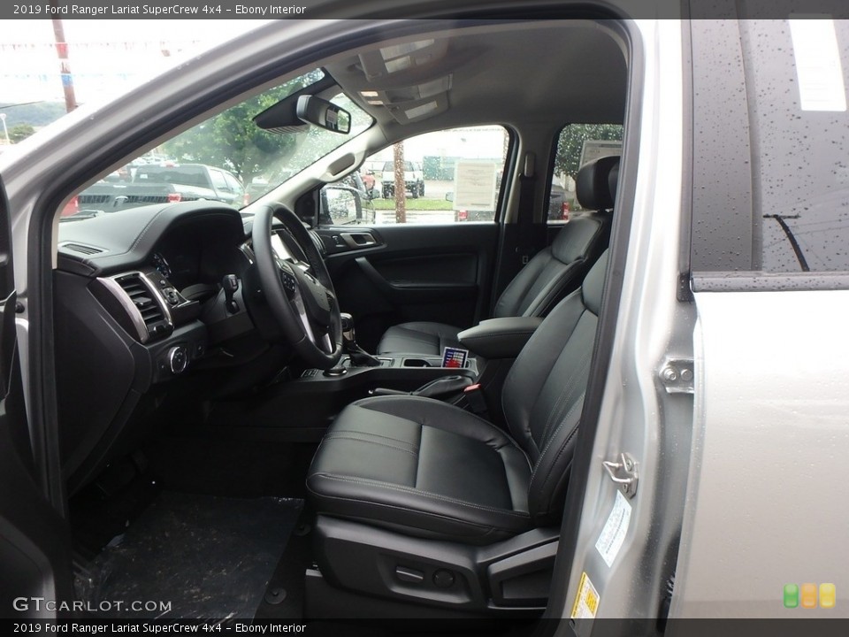 Ebony Interior Front Seat for the 2019 Ford Ranger Lariat SuperCrew 4x4 #133917917