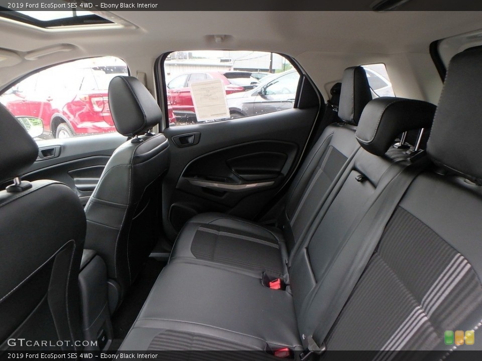Ebony Black Interior Rear Seat for the 2019 Ford EcoSport SES 4WD #133917983