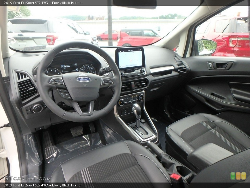 Ebony Black Interior Photo for the 2019 Ford EcoSport SES 4WD #133917986