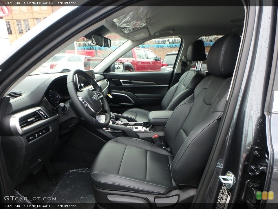 Black Interior Front Seat for the 2020 Kia Telluride LX AWD #133918160