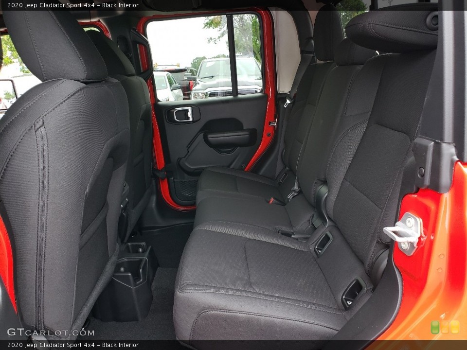 Black Interior Rear Seat for the 2020 Jeep Gladiator Sport 4x4 #133926705