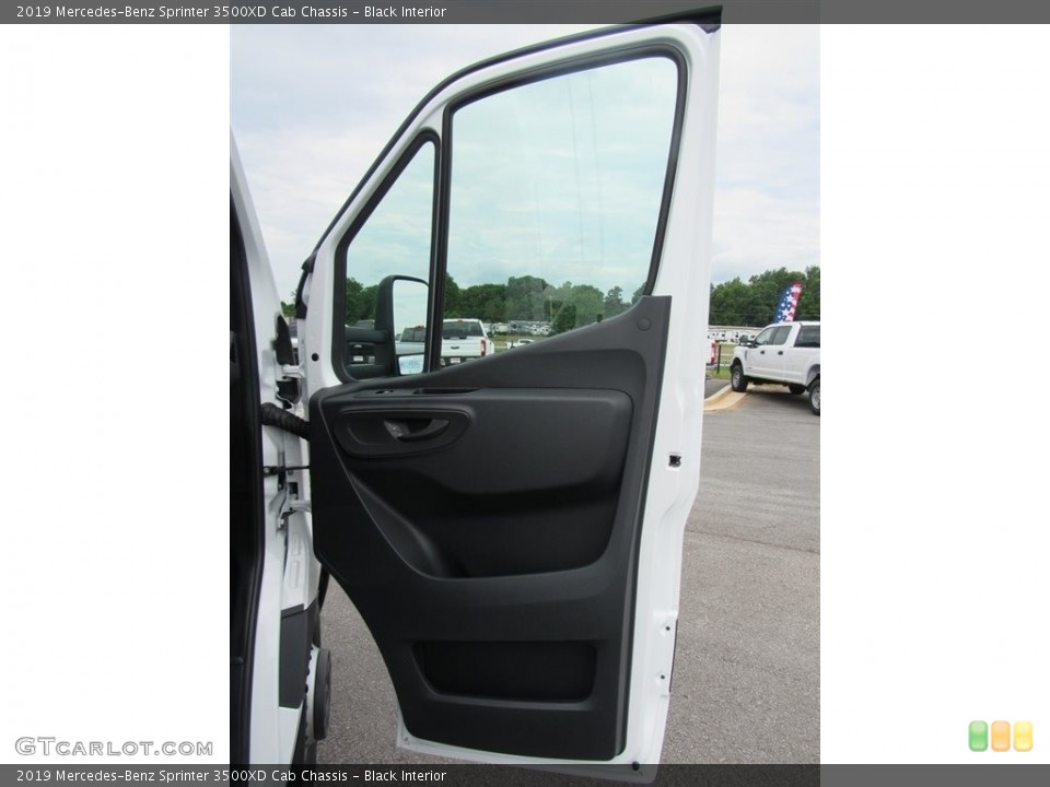 Black Interior Door Panel for the 2019 Mercedes-Benz Sprinter 3500XD Cab Chassis #133939633