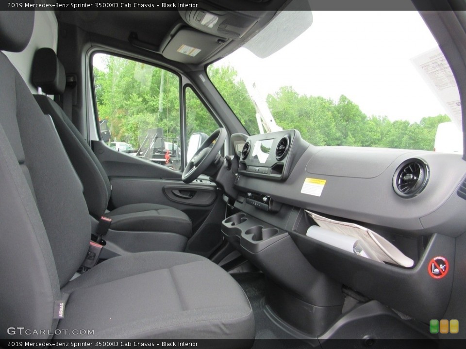 Black Interior Dashboard for the 2019 Mercedes-Benz Sprinter 3500XD Cab Chassis #133939707