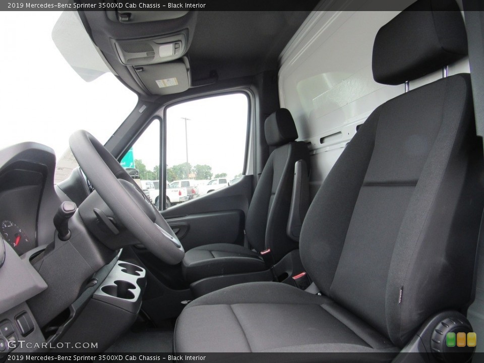 Black Interior Front Seat for the 2019 Mercedes-Benz Sprinter 3500XD Cab Chassis #133939780