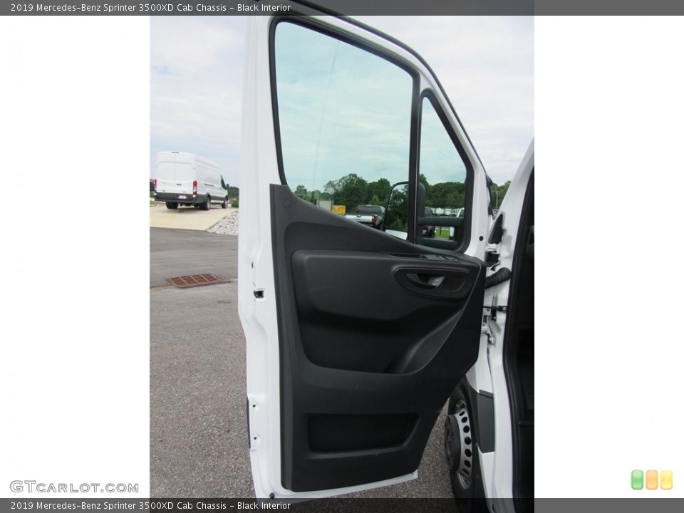 Black Interior Door Panel for the 2019 Mercedes-Benz Sprinter 3500XD Cab Chassis #133939873