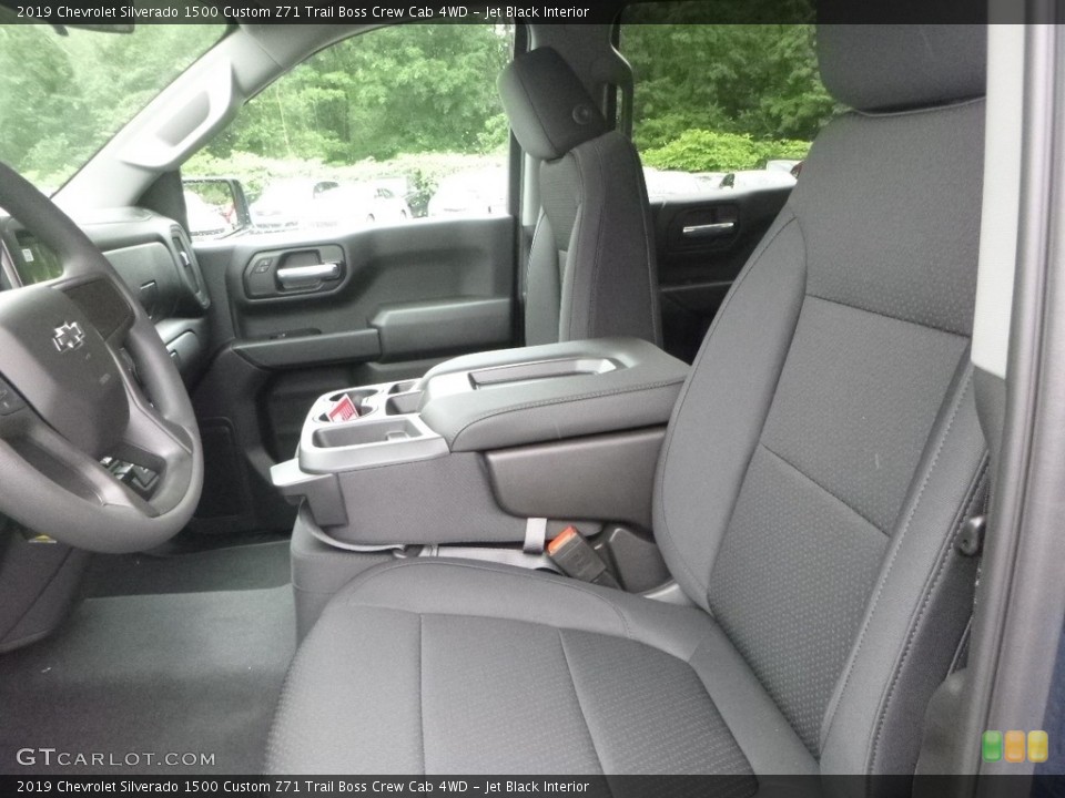 Jet Black Interior Front Seat for the 2019 Chevrolet Silverado 1500 Custom Z71 Trail Boss Crew Cab 4WD #133948807