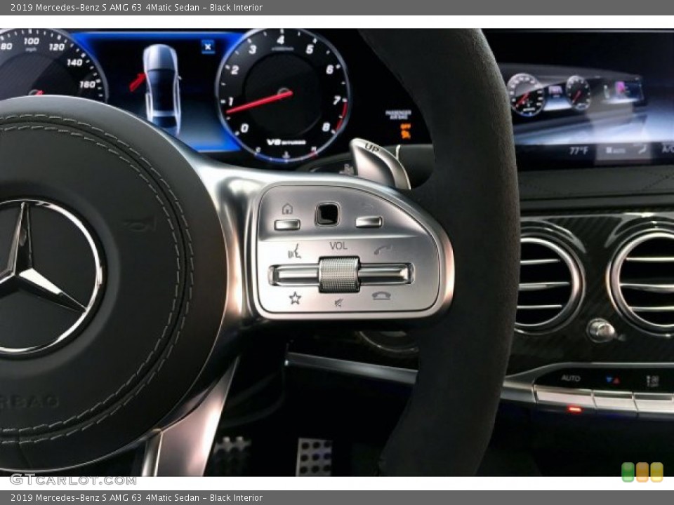 Black Interior Steering Wheel for the 2019 Mercedes-Benz S AMG 63 4Matic Sedan #133952305