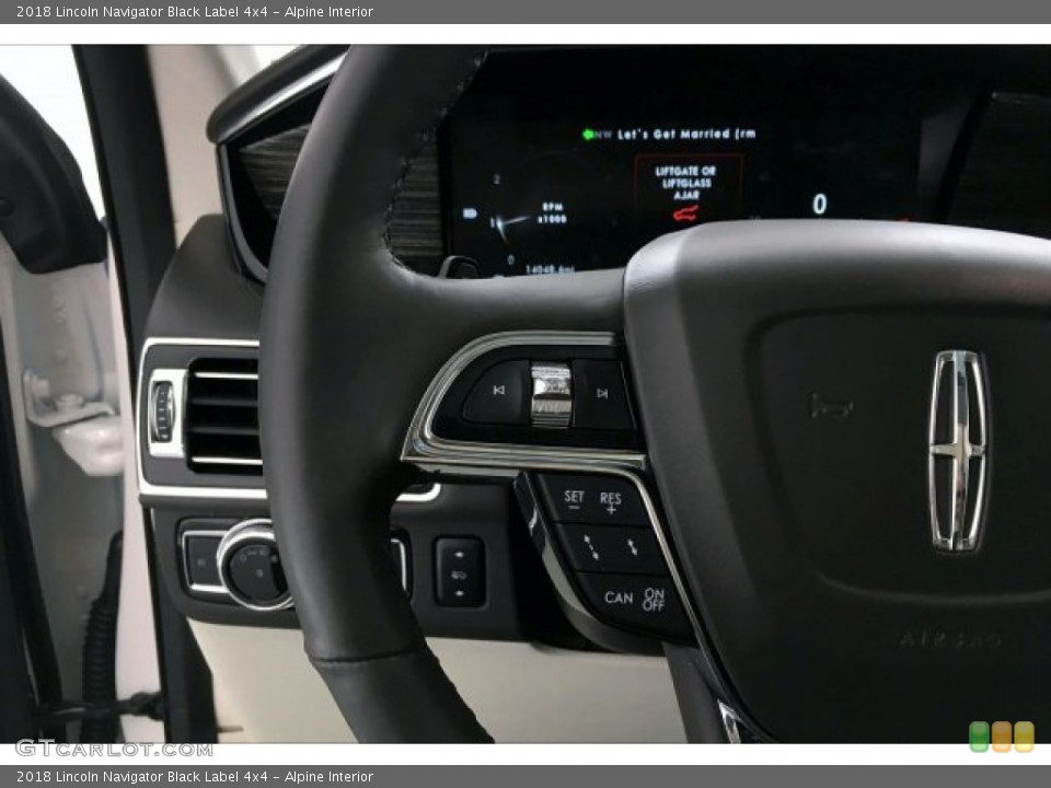 Alpine Interior Steering Wheel for the 2018 Lincoln Navigator Black Label 4x4 #133969936