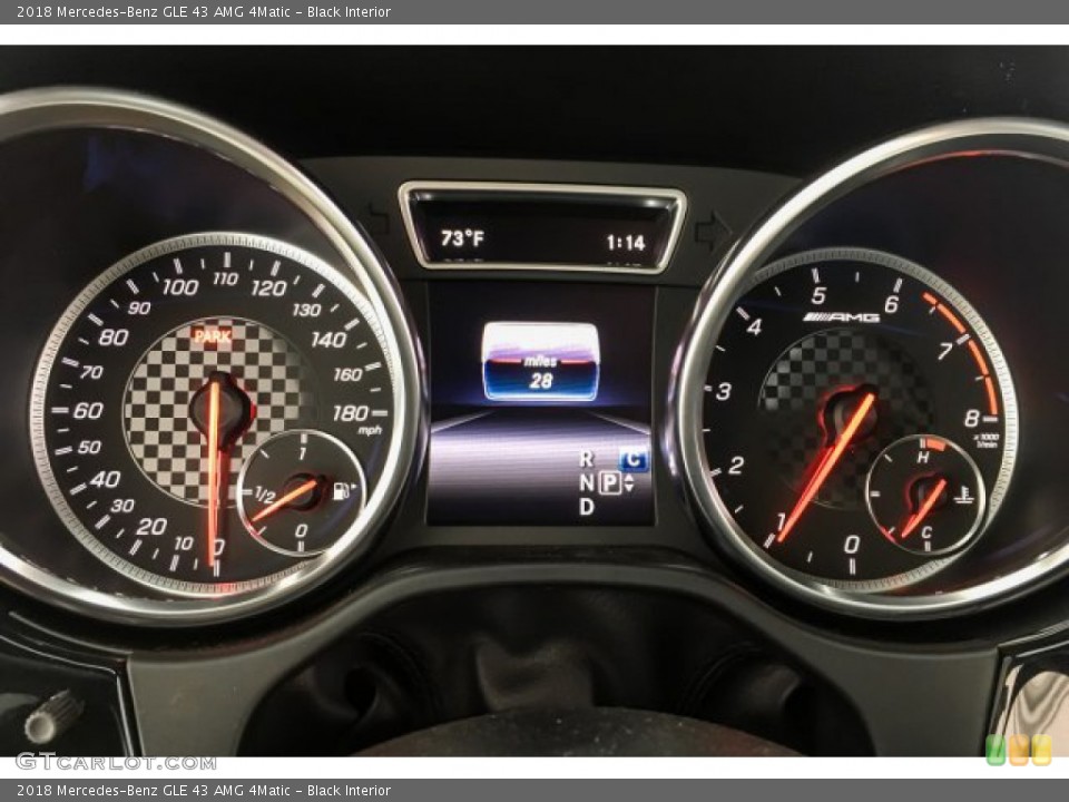 Black Interior Gauges for the 2018 Mercedes-Benz GLE 43 AMG 4Matic #133970758