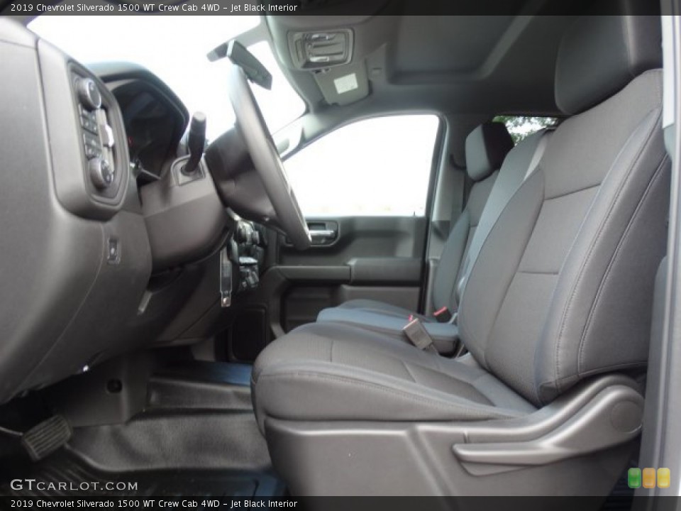 Jet Black Interior Front Seat for the 2019 Chevrolet Silverado 1500 WT Crew Cab 4WD #133975189