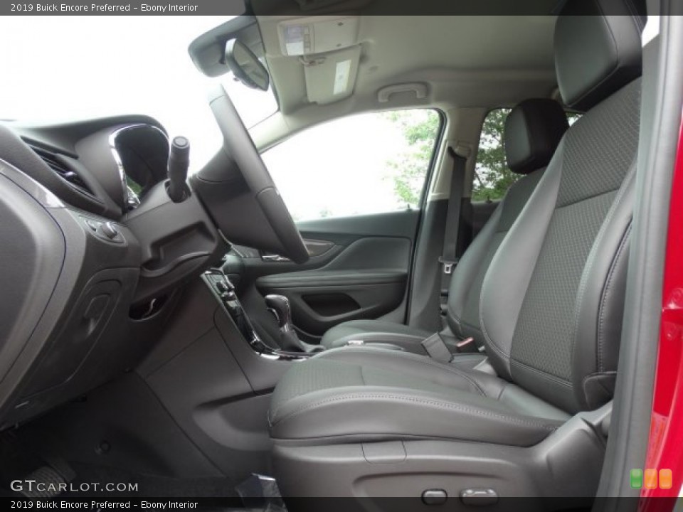 Ebony Interior Front Seat for the 2019 Buick Encore Preferred #133977472